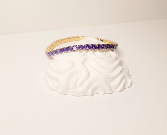 PURPLE TENNIS BRACELET