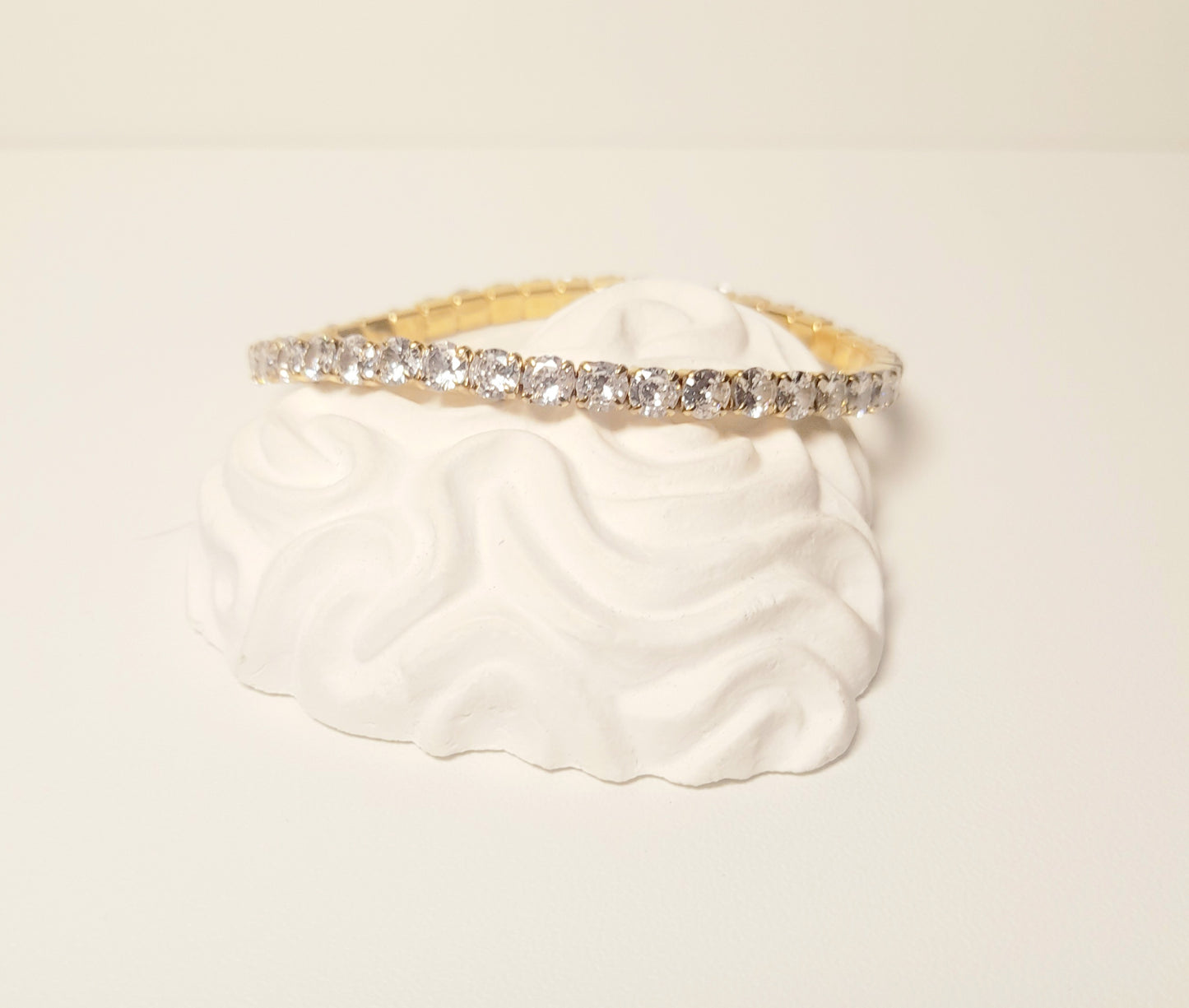 BRACCIALE TENNIS BIANCO