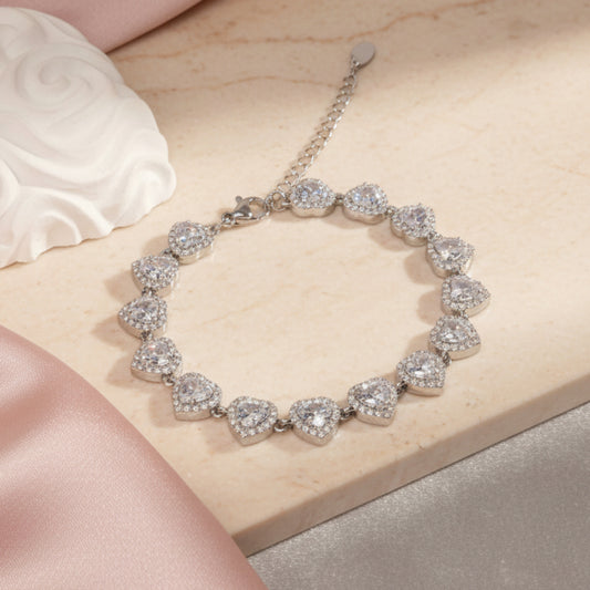 BRACCIALE AMORE IN ACCIAIO SILVER