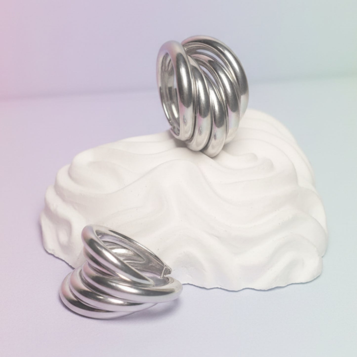 ORECCHINI CONCHIGLIA IN ACCIAIO SILVER SILVER