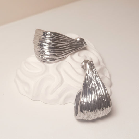 ORECCHINI NIVA IN ACCIAIO SILVER