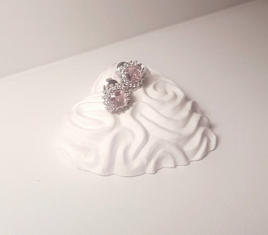 ORECCHINI INCANTO (SILVER-ROSA)