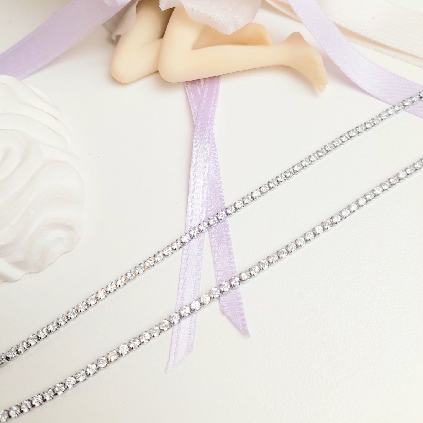 COLLANA DONNA LUCE IN ACCIAIO SILVER CON CURSORE
