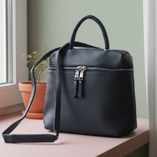 BORSA ZAINO 3 IN 1 - A MANO, ZAINO O TRACOLLA NERO