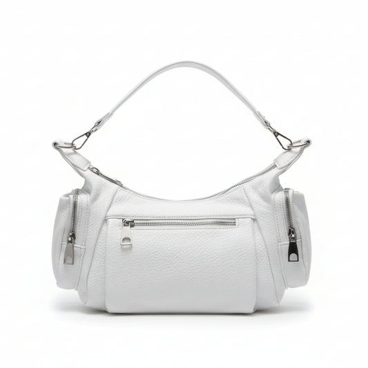 BORSA BIANCA MULTITASCHE - TRACOLLA REMOVIBILE, MODA TRENDY 2026