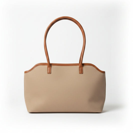 BORSA CHIC MEDIA CON CHARM - ELEGANZA QUOTIDIANA COLORE CAPPUCCINO