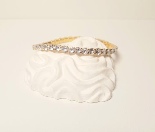 BRACCIALE TENNIS BIANCO