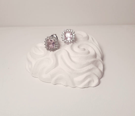 ORECCHINI INCANTO (SILVER-ROSA)