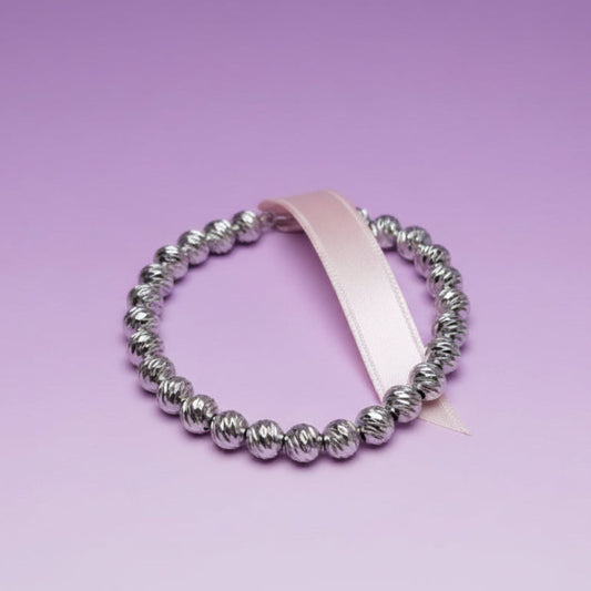 BRACCIALE SFERA IN ACCIAIO SILVER UNISEX