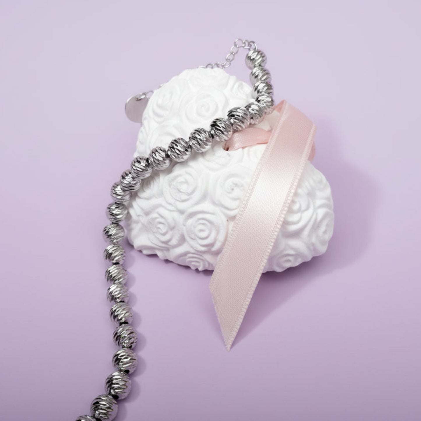 BRACCIALE SFERA IN ACCIAIO SILVER UNISEX