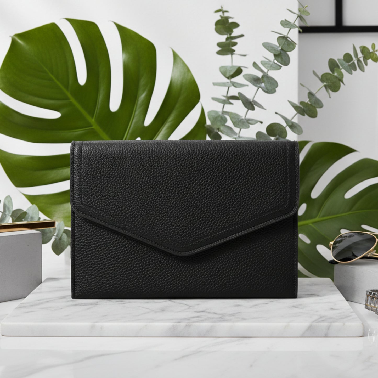 MINI BORSA COMPATTA DONNA NERA CON TRACOLLA REMOVIBILE