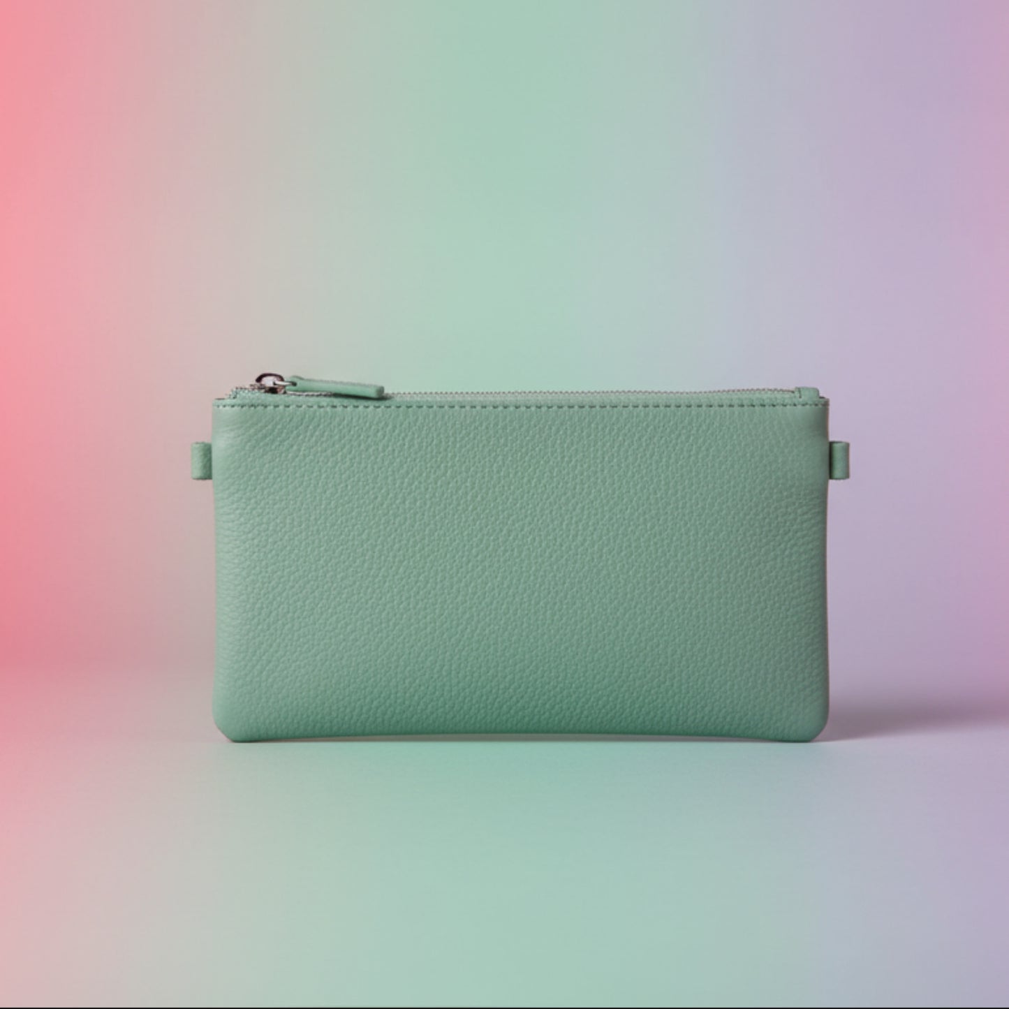 PORTAFOGLIO MINI BORSA DONNA MULTITASCHE  VERDE O ROSA CON TRACOLLA REMOVIBILE