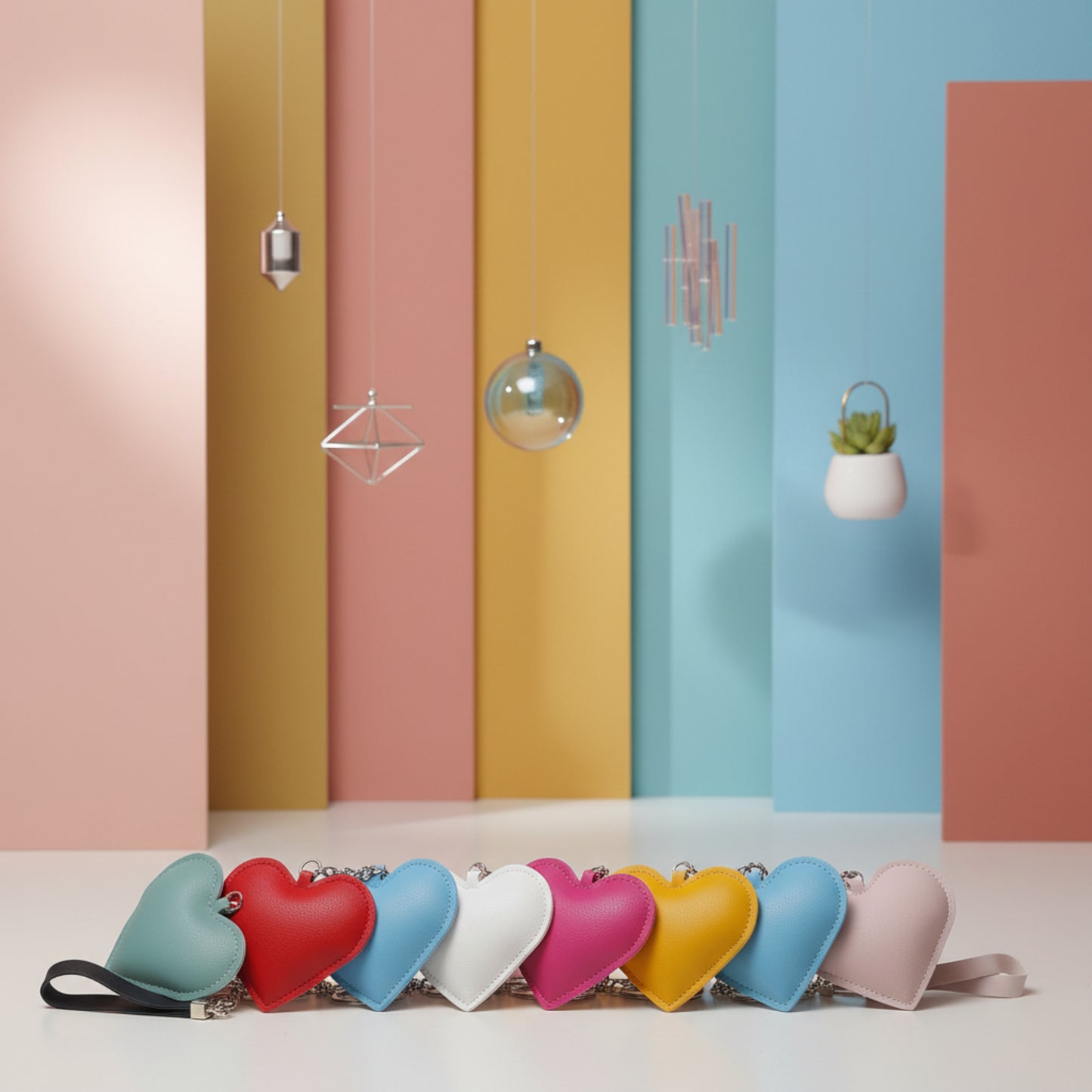 CHARME CUORE PER BORSE PORTACHIAVI/ACCESSORIO BORSA MULTICOLORE