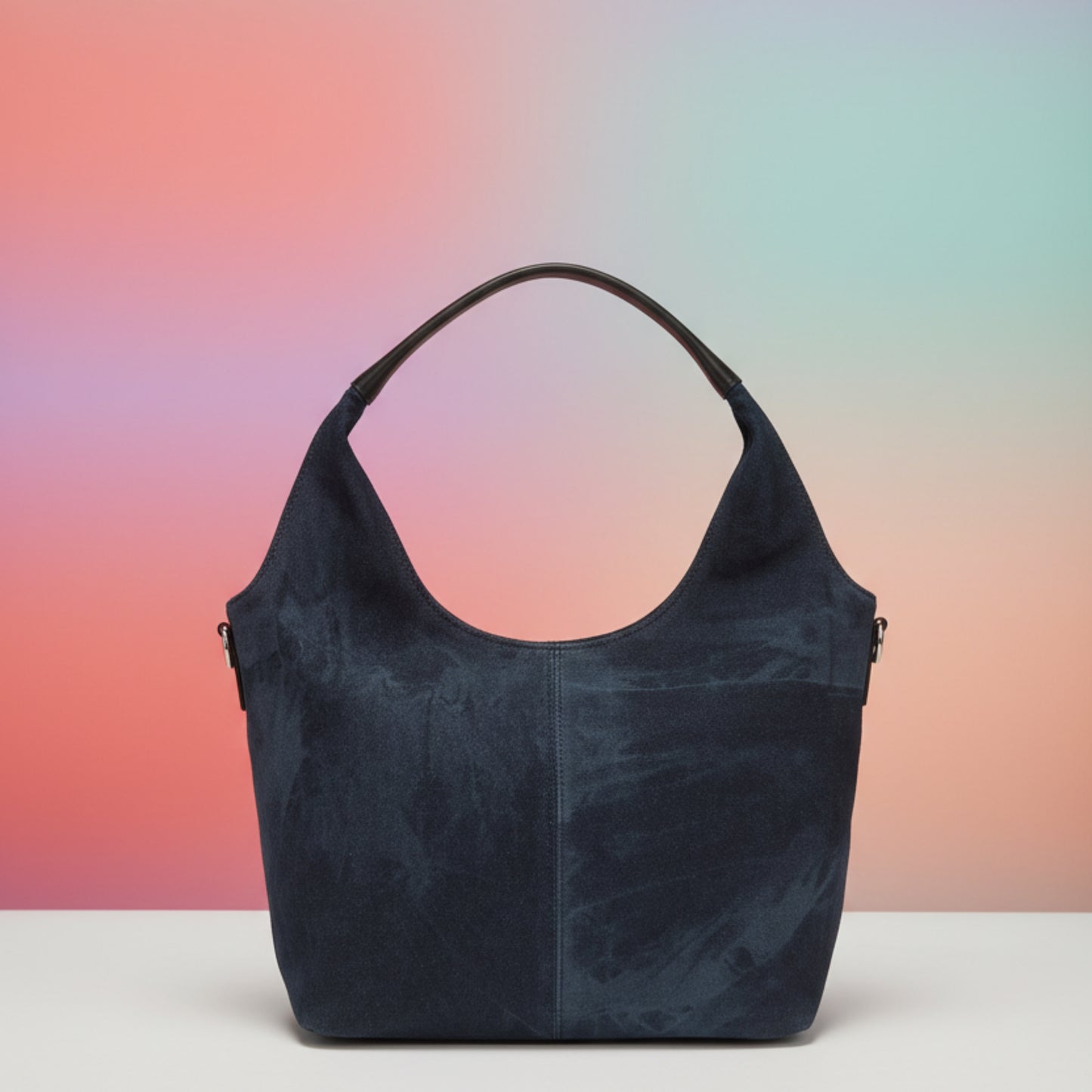 BORSA IN JEANS CAPIENTE DI TENDENZA, AS SPALLA O TRACOLLA- BLU CHIARO O SCURO