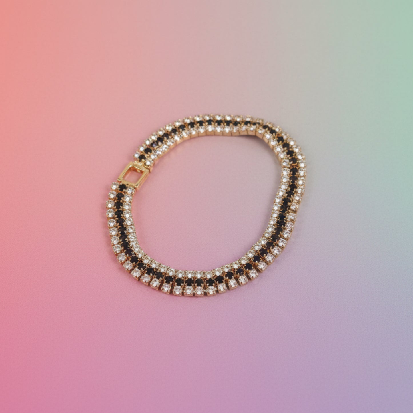 BRACCIALE MODA CON BRILLANTINI, VARI COLORI