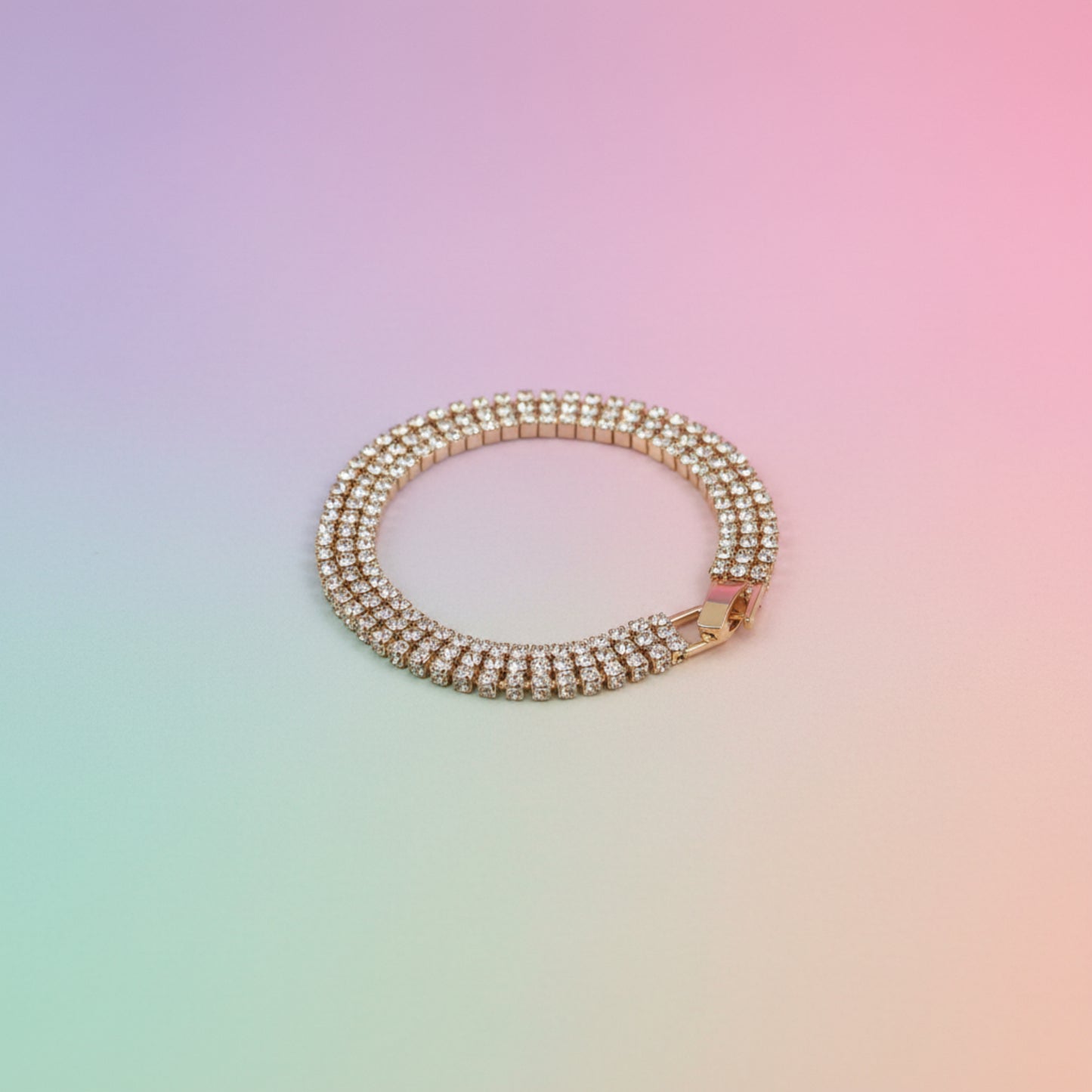 BRACCIALE MODA CON BRILLANTINI, VARI COLORI