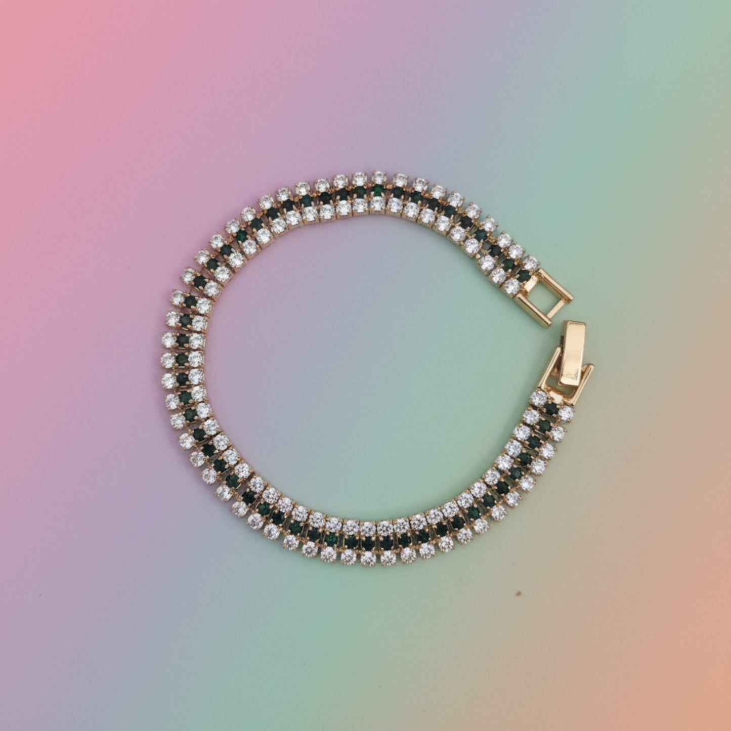 BRACCIALE MODA CON BRILLANTINI, VARI COLORI