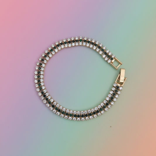 BRACCIALE MODA CON BRILLANTINI, VARI COLORI