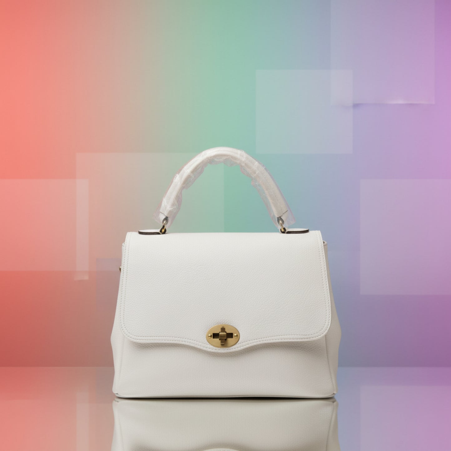 BORSA CAPIENTE A CARTELLA BIANCA/BEIGE/VERDE/AZZURRA/ARGENTO-A MANO O TRACOLLA