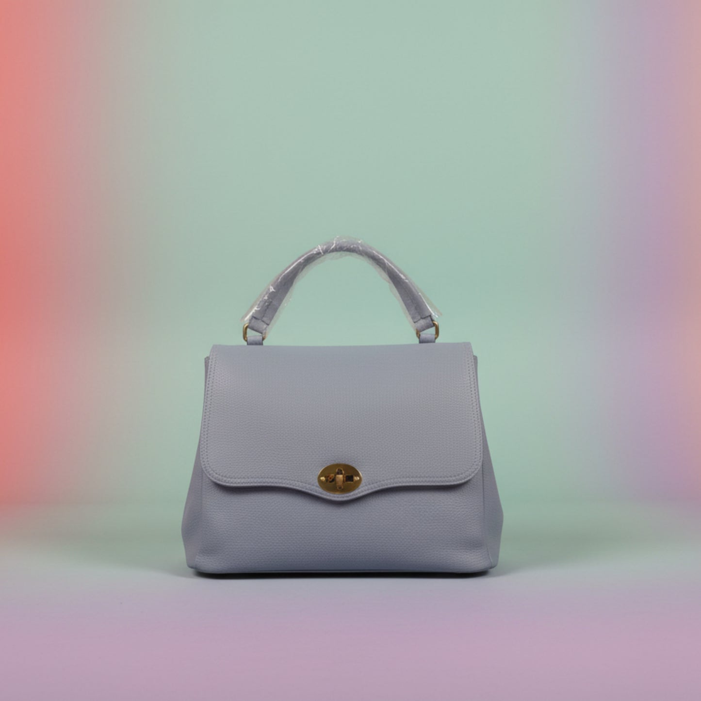 BORSA CAPIENTE A CARTELLA BIANCA/BEIGE/VERDE/AZZURRA/ARGENTO-A MANO O TRACOLLA