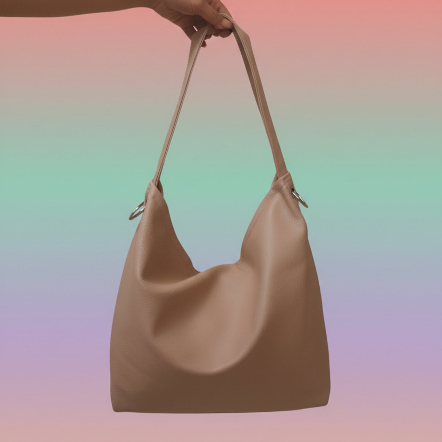 BORSA A SACCA MAXI IN ECOPELLE MORBIDA-SUPER CAPIENTE