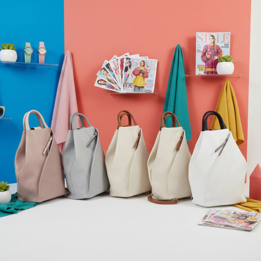 ZAINO DONNA SUPER CHIC-TRACOLLA SDOPPIABILE-MULTICOLORE DI TENDENZA