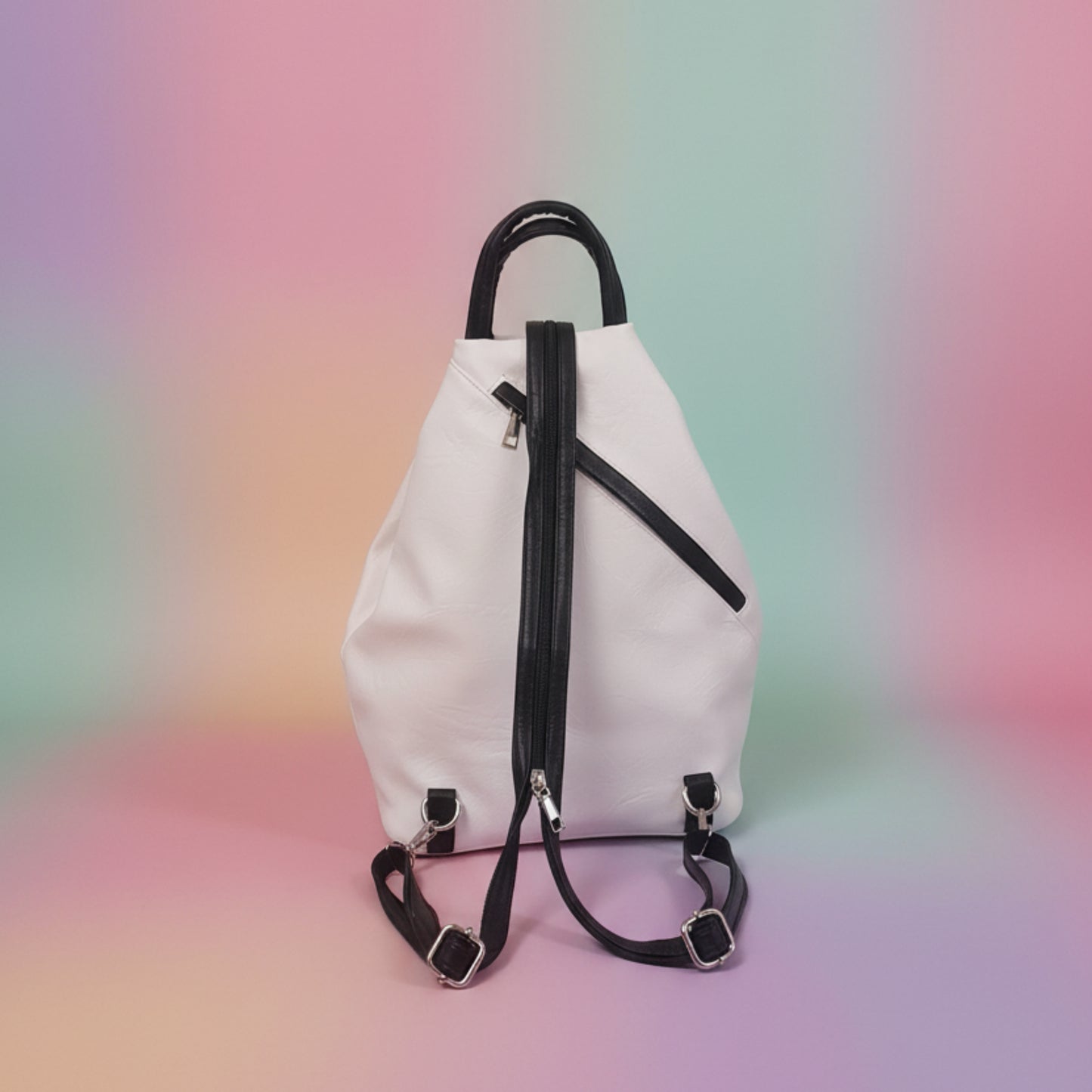 ZAINO DONNA SUPER CHIC-TRACOLLA SDOPPIABILE-MULTICOLORE DI TENDENZA