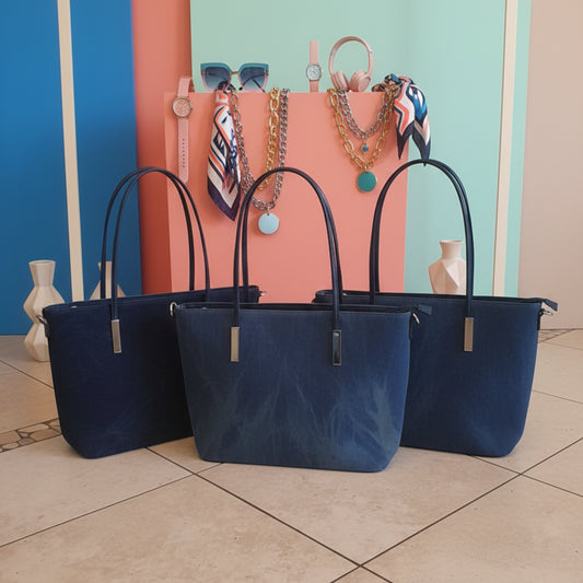 BORSA BIG RIGIDA IN JEANS A SPALLA O TRACOLLA-PRATICA E TRENDY