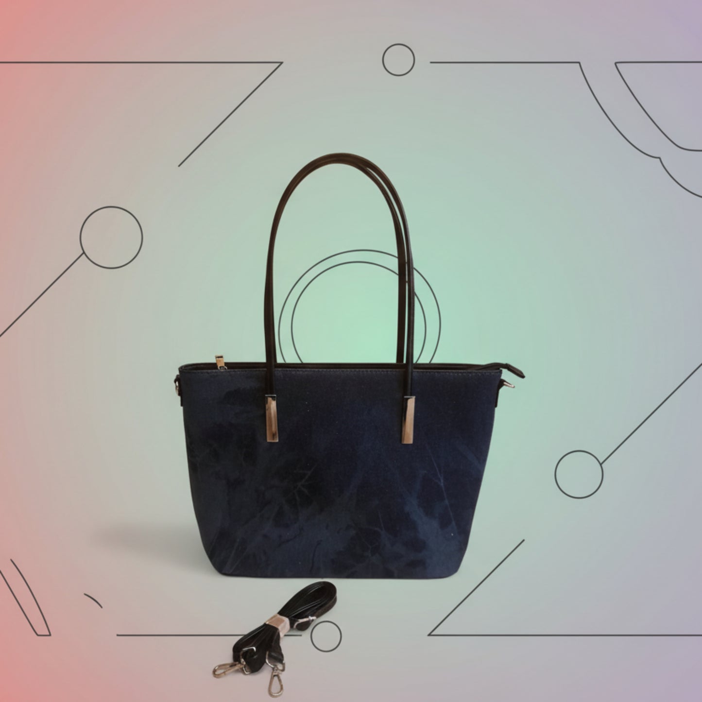 BORSA BIG RIGIDA IN JEANS A SPALLA O TRACOLLA-PRATICA E TRENDY
