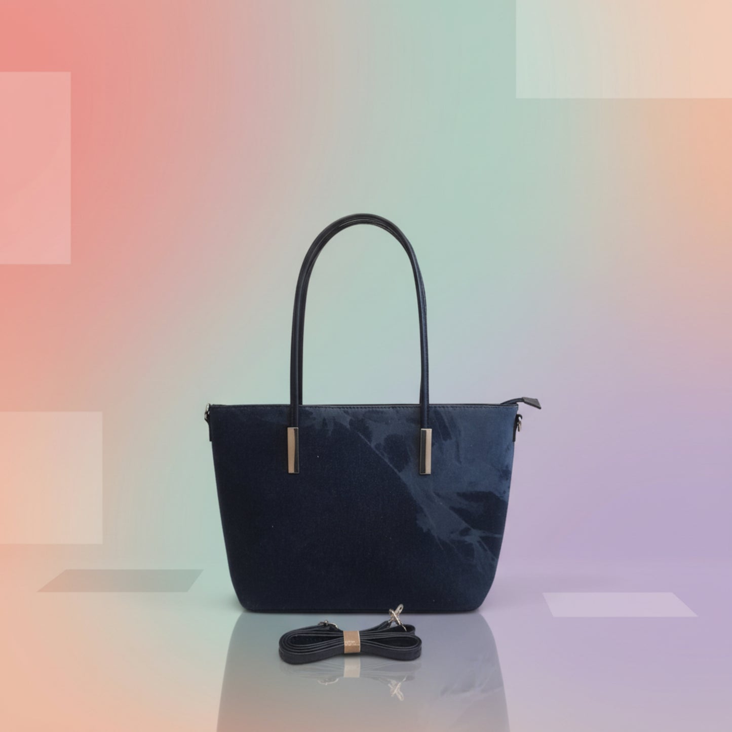 BORSA BIG RIGIDA IN JEANS A SPALLA O TRACOLLA-PRATICA E TRENDY