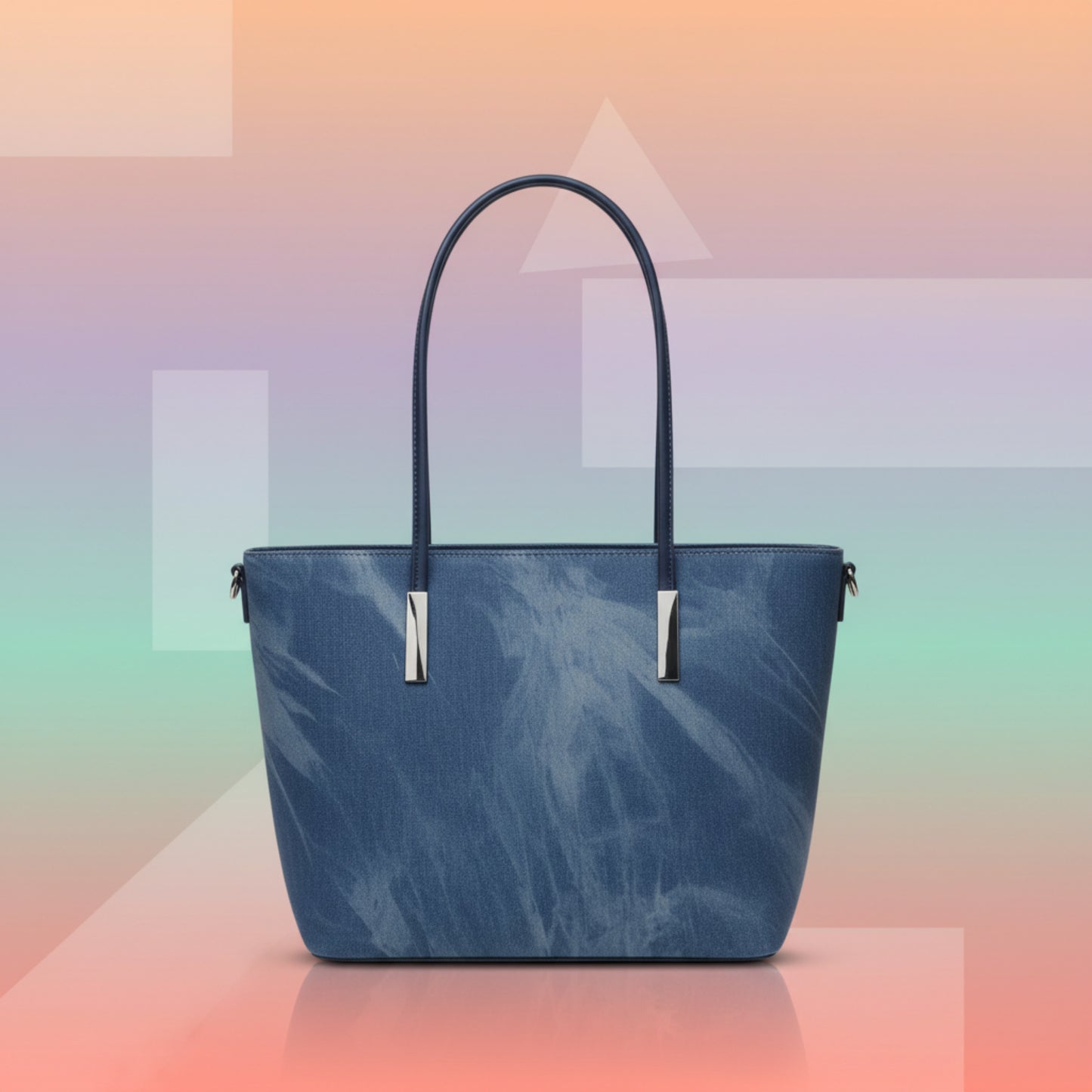 BORSA BIG RIGIDA IN JEANS A SPALLA O TRACOLLA-PRATICA E TRENDY