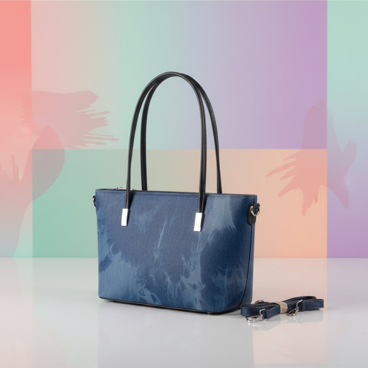 BORSA SMALL IN JEANS CON TRACOLLA REMOVIBILE-PRATICA E TRENDY