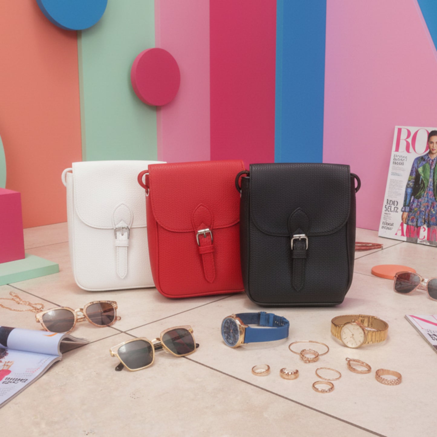 BORSETTINA STILE MARSUPIO CON TRACOLLA-COMPATTA E TRENDY