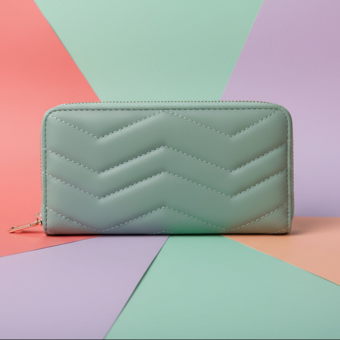 PORTAFOGLIO GRANDE DONNA CON ZIP  CAPIENTE-VARI COLORI DI TENDENZA