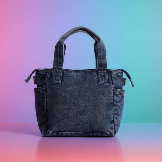 BORSA IN JEANS CAPIENTE E SUPER VERSATILE
