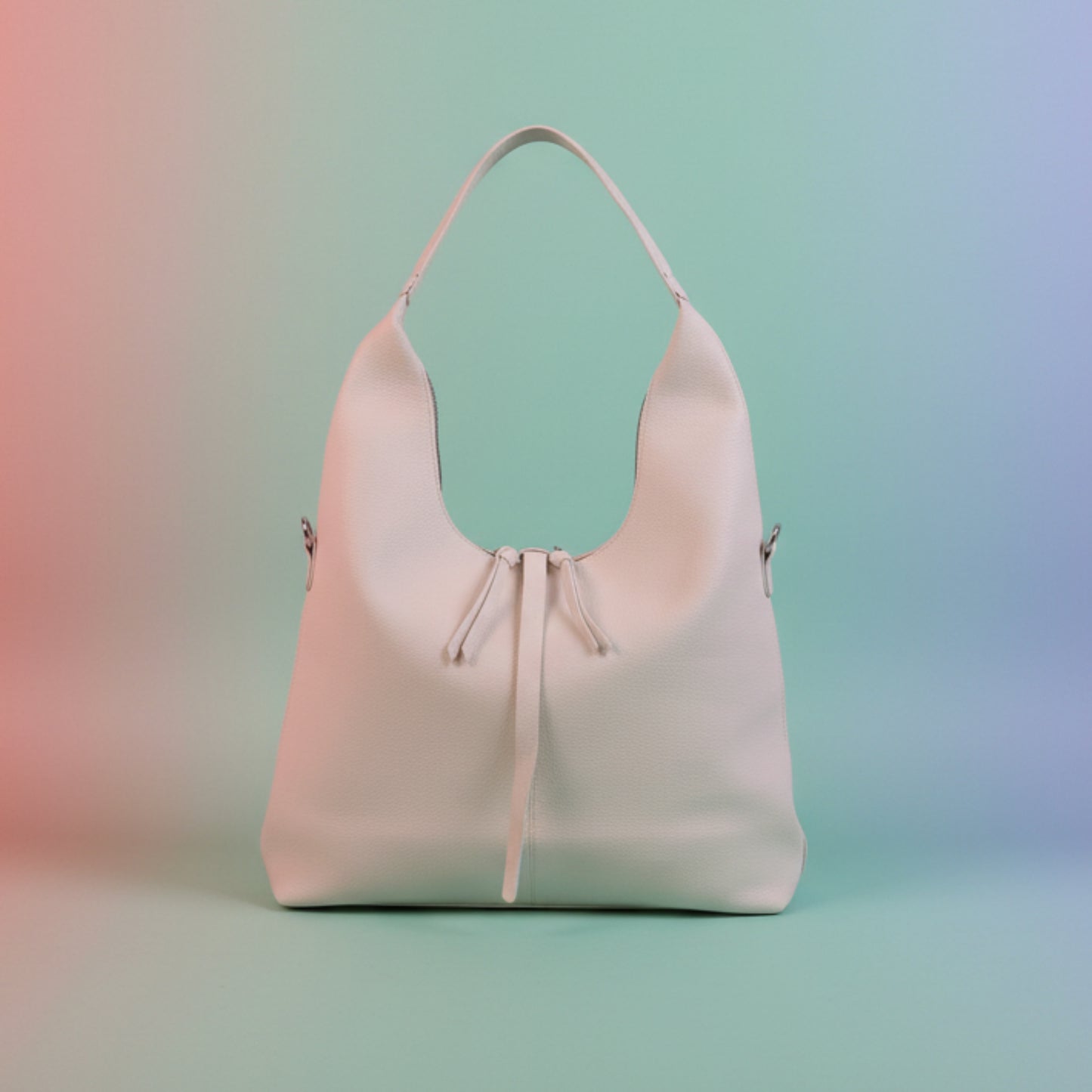 BORSA GRANDE CAPIENTE CHIC - TRACOLLA REMOVIBILE - PANNA ROSA AZZAURRO