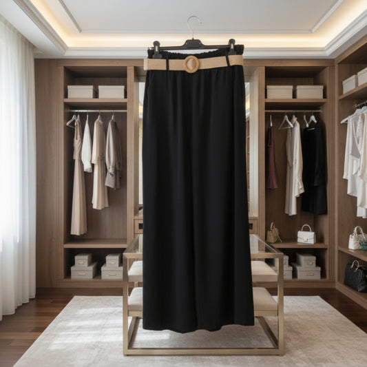 PANTALONI AMPI LEGGERI CON ELASTICO-COMFY & CHIC