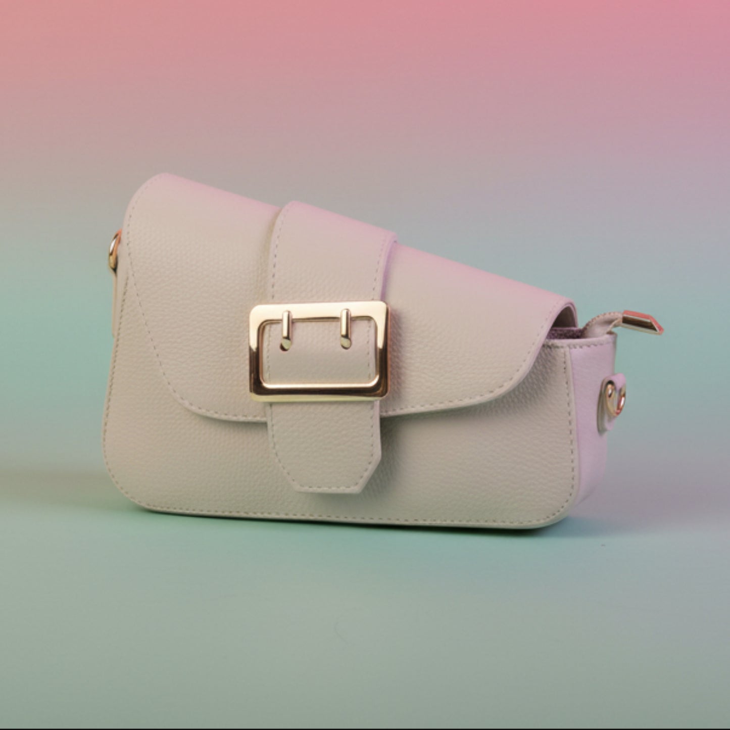 BORSA VERA PELLE MADE IN ITALY CHIC E ASIMMETRICA