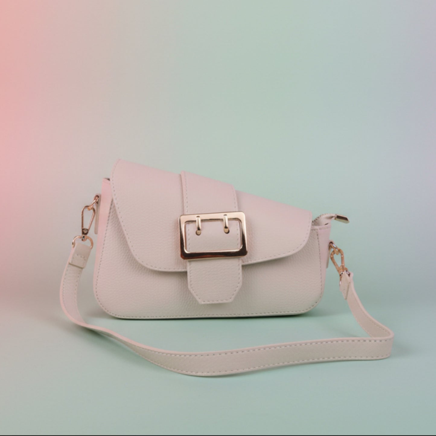 BORSA VERA PELLE MADE IN ITALY CHIC E ASIMMETRICA