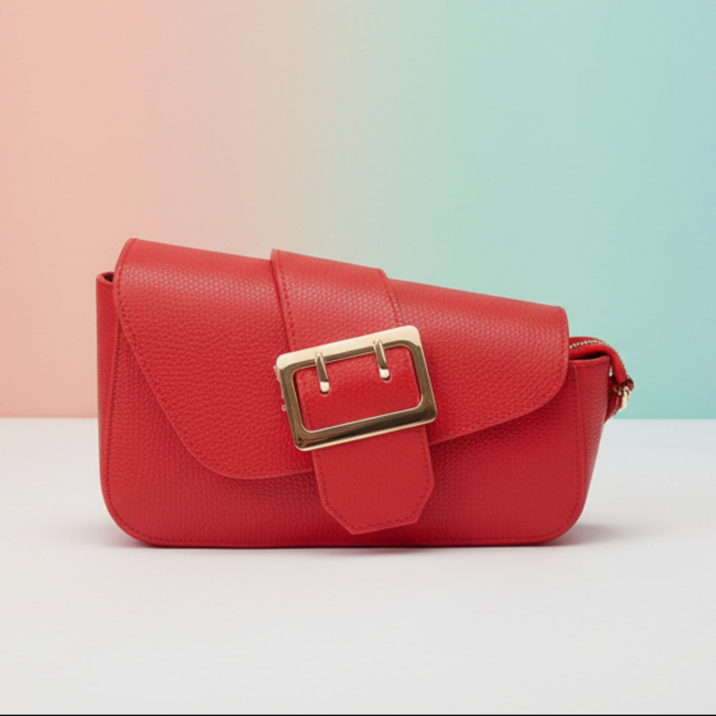 BORSA VERA PELLE MADE IN ITALY CHIC E ASIMMETRICA