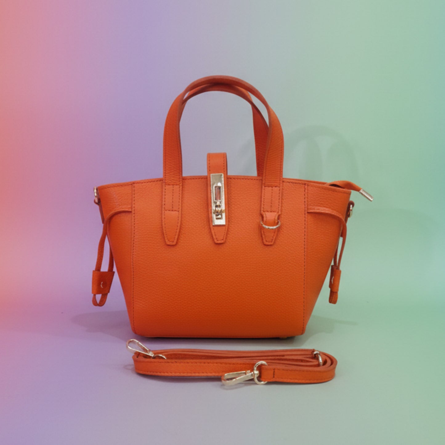 BORSA IN VERA PELLE MADE IN ITALY CON TRACOLLA - ELEGANTE & DI TENDENZA