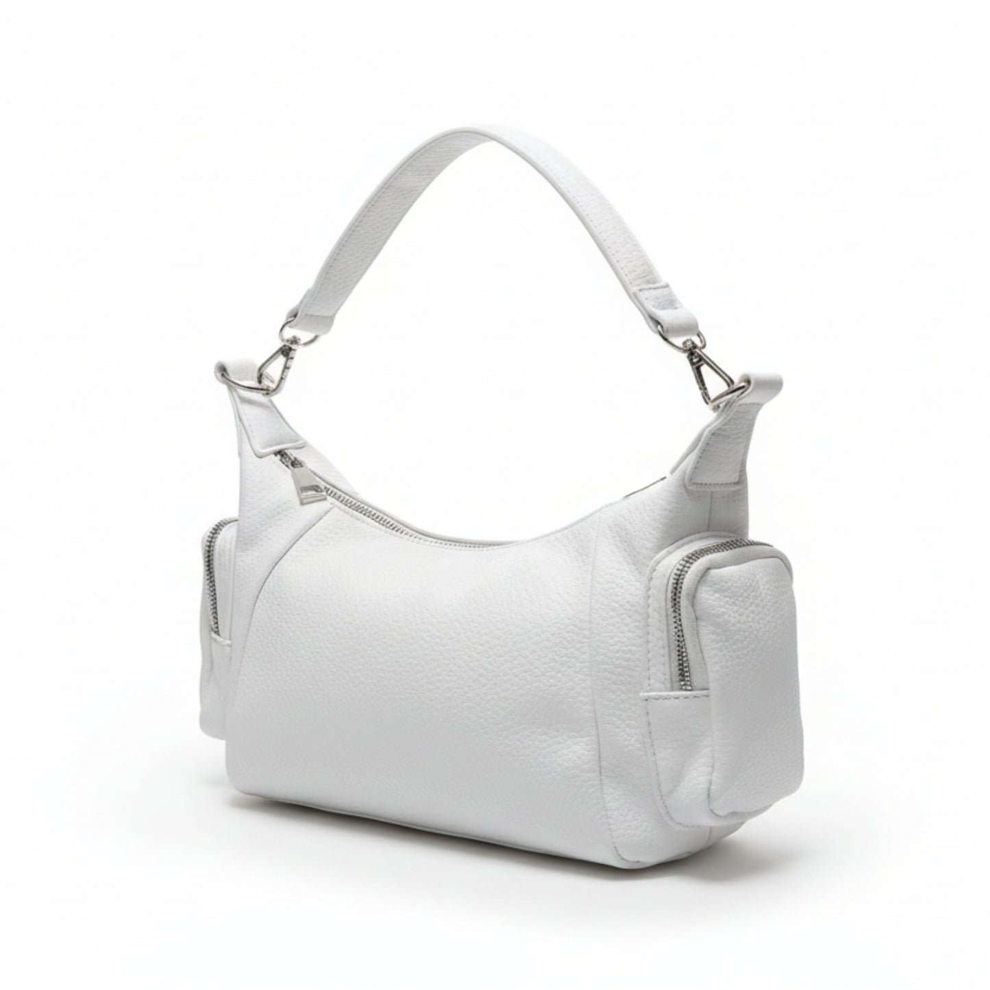 BORSA BIANCA MULTITASCHE - TRACOLLA REMOVIBILE, MODA TRENDY 2026