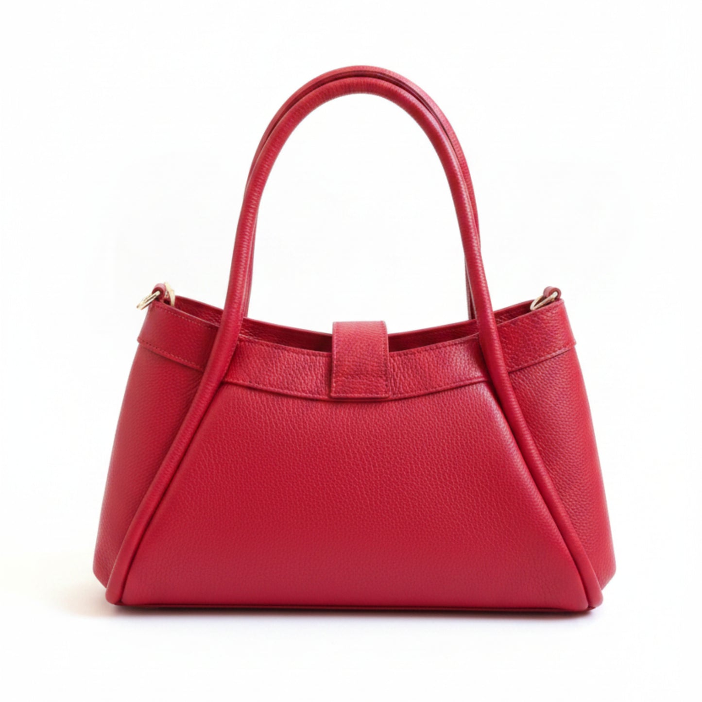 BORSA VERA PELLE MADE IN ITALY CHIC- TRACOLLA REMOVIBILE