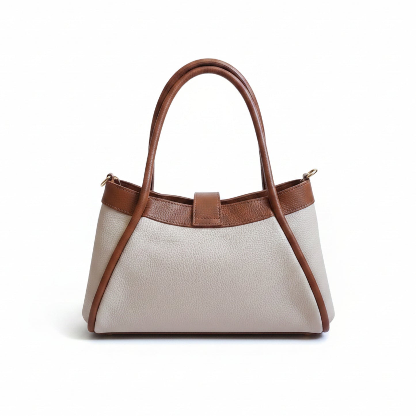 BORSA VERA PELLE MADE IN ITALY CHIC- TRACOLLA REMOVIBILE