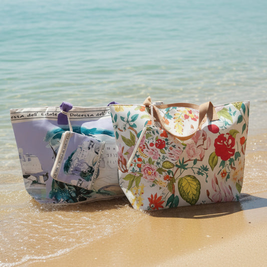 BORSA MARE GRANDE CON POCHETTE ABBINATA - CAPIENTE E CHIC