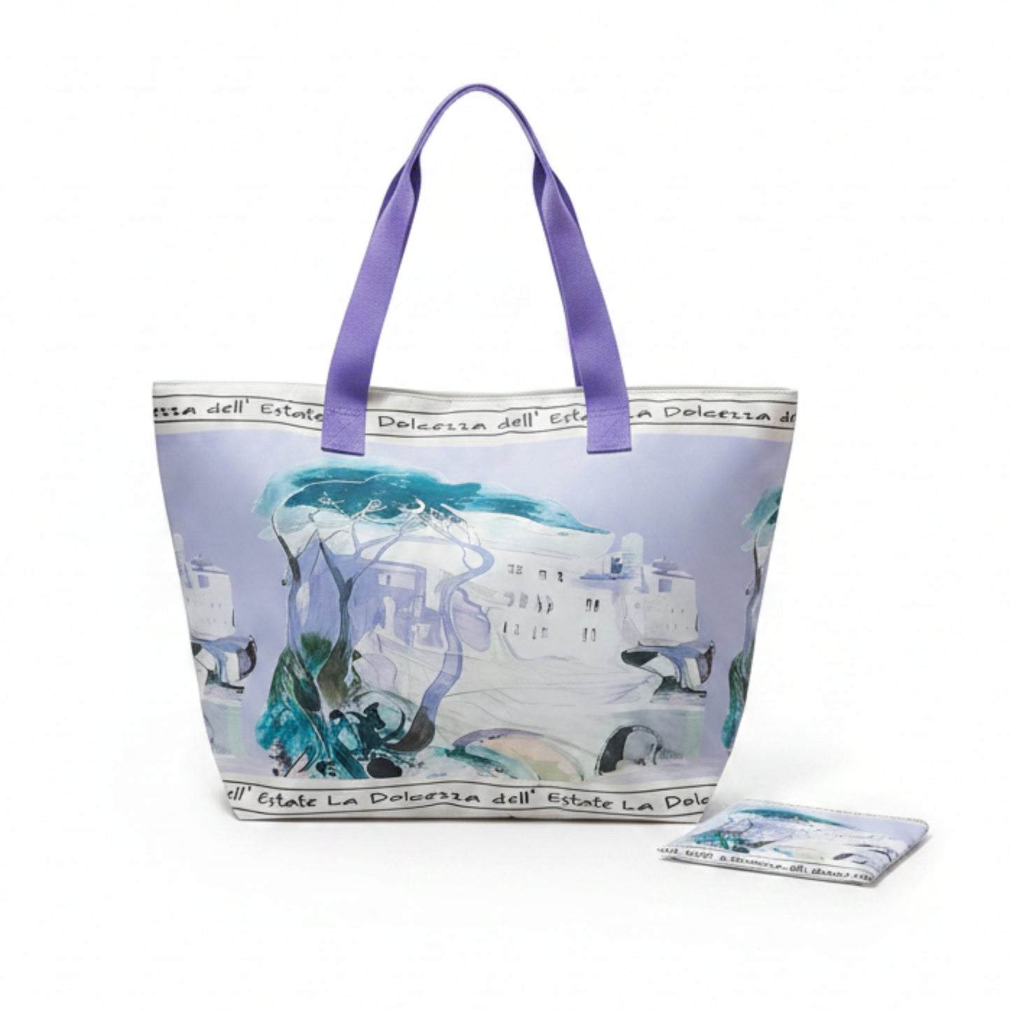 BORSA MARE GRANDE CON POCHETTE ABBINATA - CAPIENTE E CHIC
