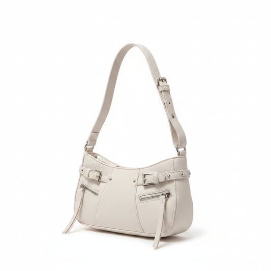 MINI BAG PANNA CON BORCHIE - TRACOLLA REMOVIBILE E ZIP CHIC & VERSATILE