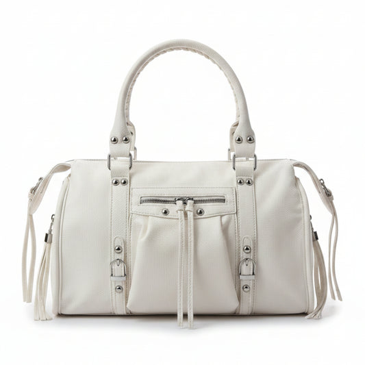 BORSA CITY BAG FLO BIG NERA E BIANCA - CAPIENTE E VERSATILE