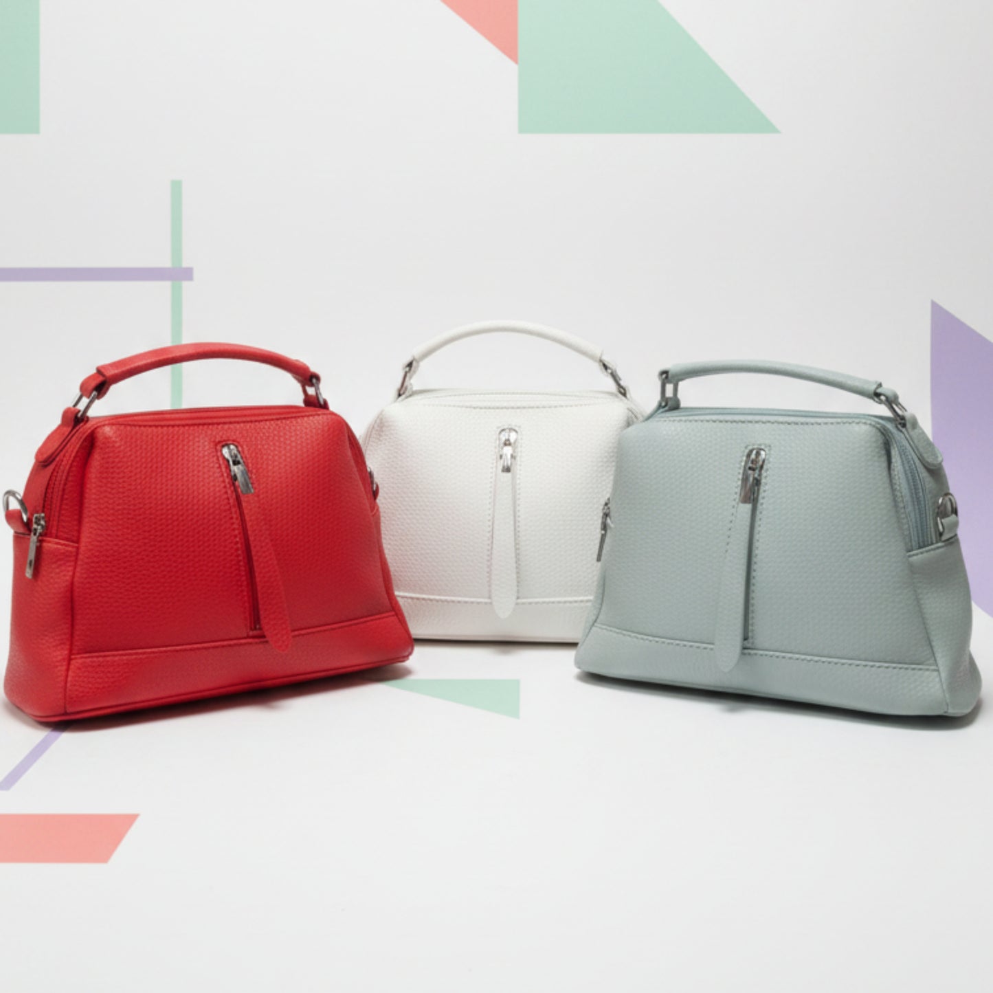 BORSA MINI TRENDY CON TRACOLLA REMOVIBILE - MULTITASCHE ZIP - SUPER CHIC
