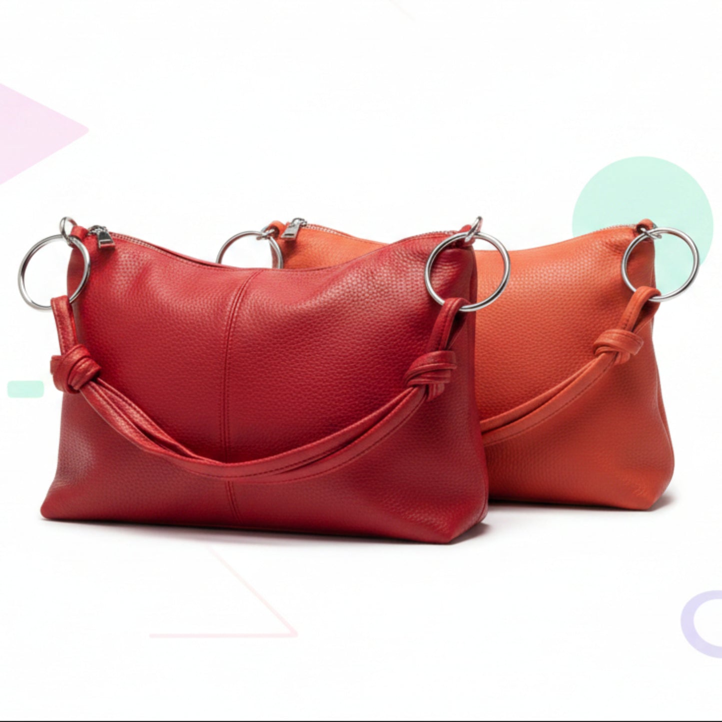 BORSA MORBIDA CAPIENTE DONNA CON TRACOLLA REMOVIBILE - TRENDY CHIC